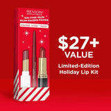 REVLON Liner, Lipstick & Balm Lip Kit - Rum Raisin Gift Set, 3 count