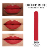 L'ORÉAL PARIS Colour Riche Intense Volume Matte Lipstick, 300 Le Rouge Paris, 0.06 oz