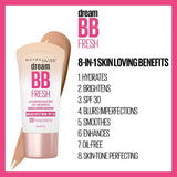 MAYBELLINE New York Dream BB Fresh BB Cream, 130 Medium / Deep, 1 oz