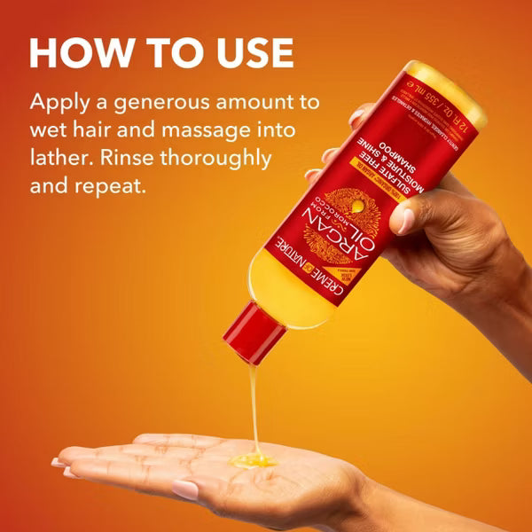 Creme of Nature Moisture & Shine Shampoo with Argan Oil, 12 oz