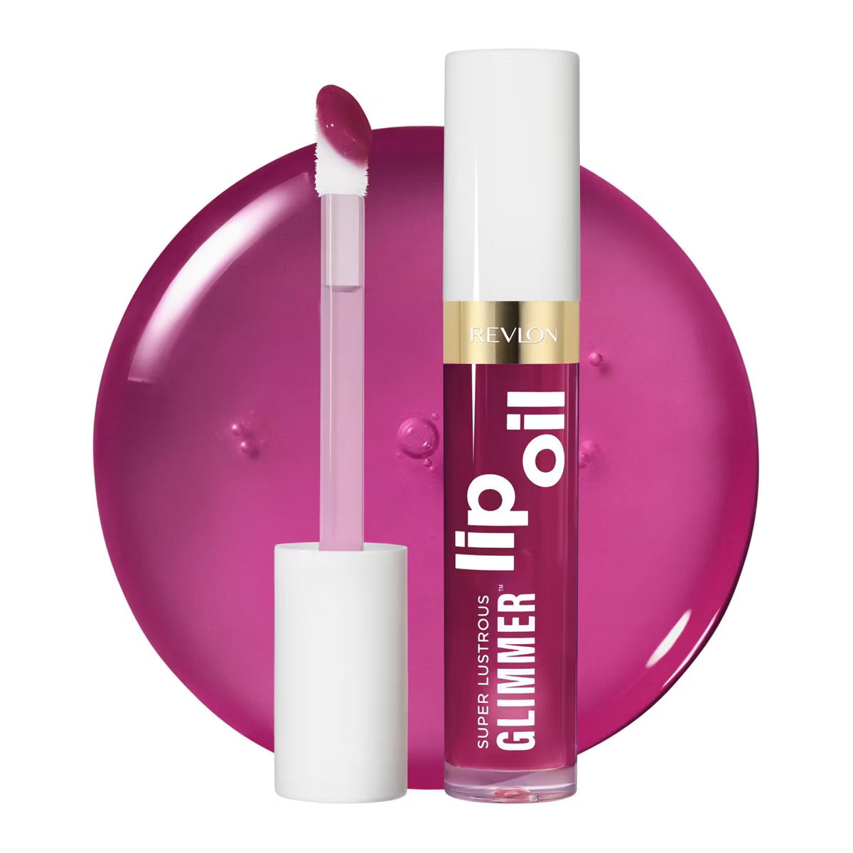 REVLON Super Lustrous Glimmer Lip Oil - 006 Plum Pop