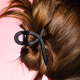 GIMME Fine Hair Loop Claw Clip - Tan and Black, 2 count