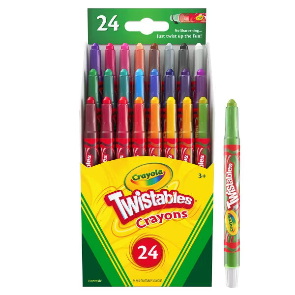 Crayola Mini Twistables Crayons, 24 count