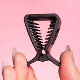 GIMME Fine Hair Square Extra Grip Claw Clip - Tan and Black, 2 count