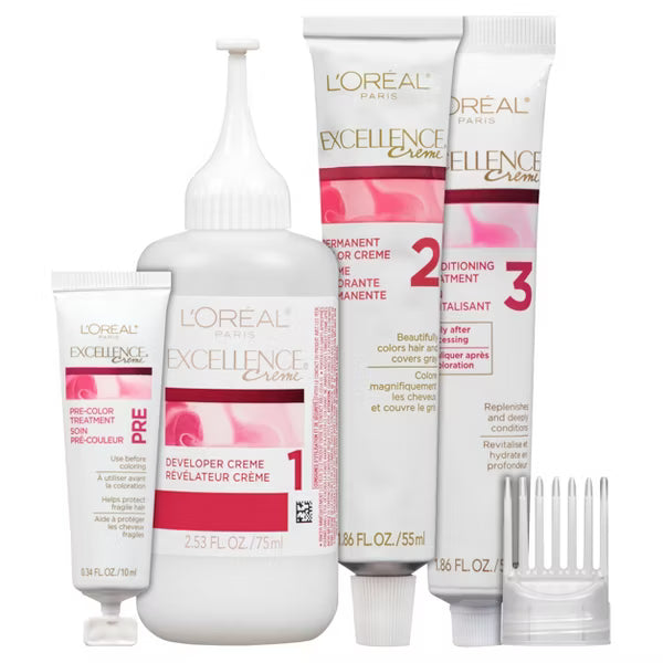 L'ORÉAL PARIS Excellence Triple Protection Permanent Hair Color, 5RB Medium Reddish Brown, 6.3 fl. oz.