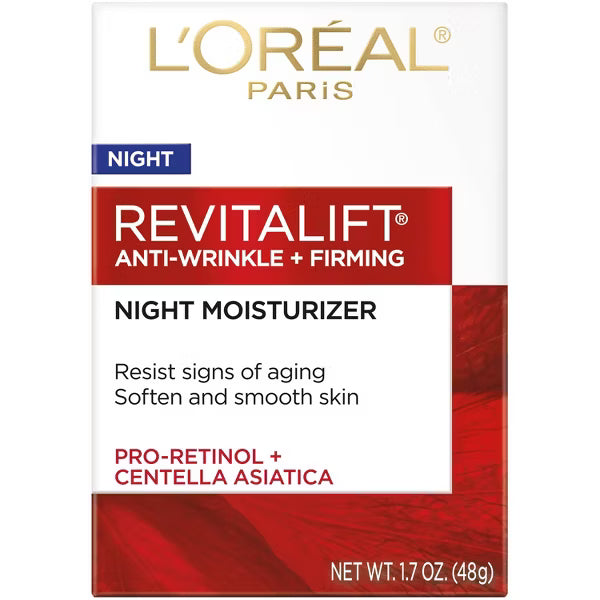 L'ORÉAL PARIS Revitalift Anti-Wrinkle + Firming Night Cream. 1.7 oz.