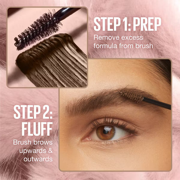 MAYBELLINE New York Superfluff Brow Mousse, 260 Deep Brown, 0.17 oz