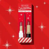 REVLON Liner, Lipstick & Balm Lip Kit - Rum Raisin Gift Set, 3 count