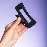 GIMME Thick Hair Rectangle Claw Clip - Black and Tortoise, 2 count