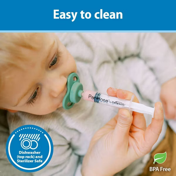 Dr Brown's Pacidose Liquid Medicine Dispenser for Babies with 2 Pacifier Bulbs - 0-6M & 6-18M