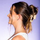 GIMME Thick Hair Extra Teeth Claw Clips - Tan and Black, 2 count