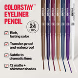 REVLON ColorStay Pencil Waterproof Eyeliner With Built-In Sharpener - 213 Navy