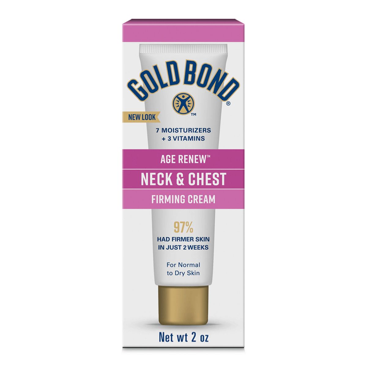Gold Bond Skin Firming Neck and Chest Lotion - Unscented, 2 oz