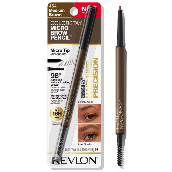 REVLON Colorstay Micro Brow Pencil - 454 Medium Brown