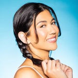 GIMME Medium Hair Firm Hold + All Day Comfort No Snag Braid End Hair Tie Bands - Black, 25 count