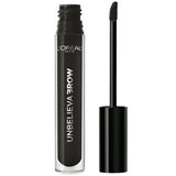 L'ORÉAL PARIS Unbelieva-Brow Longwear Waterproof Tinted Brow Gel, 580 Black, 0.15 fl. oz.