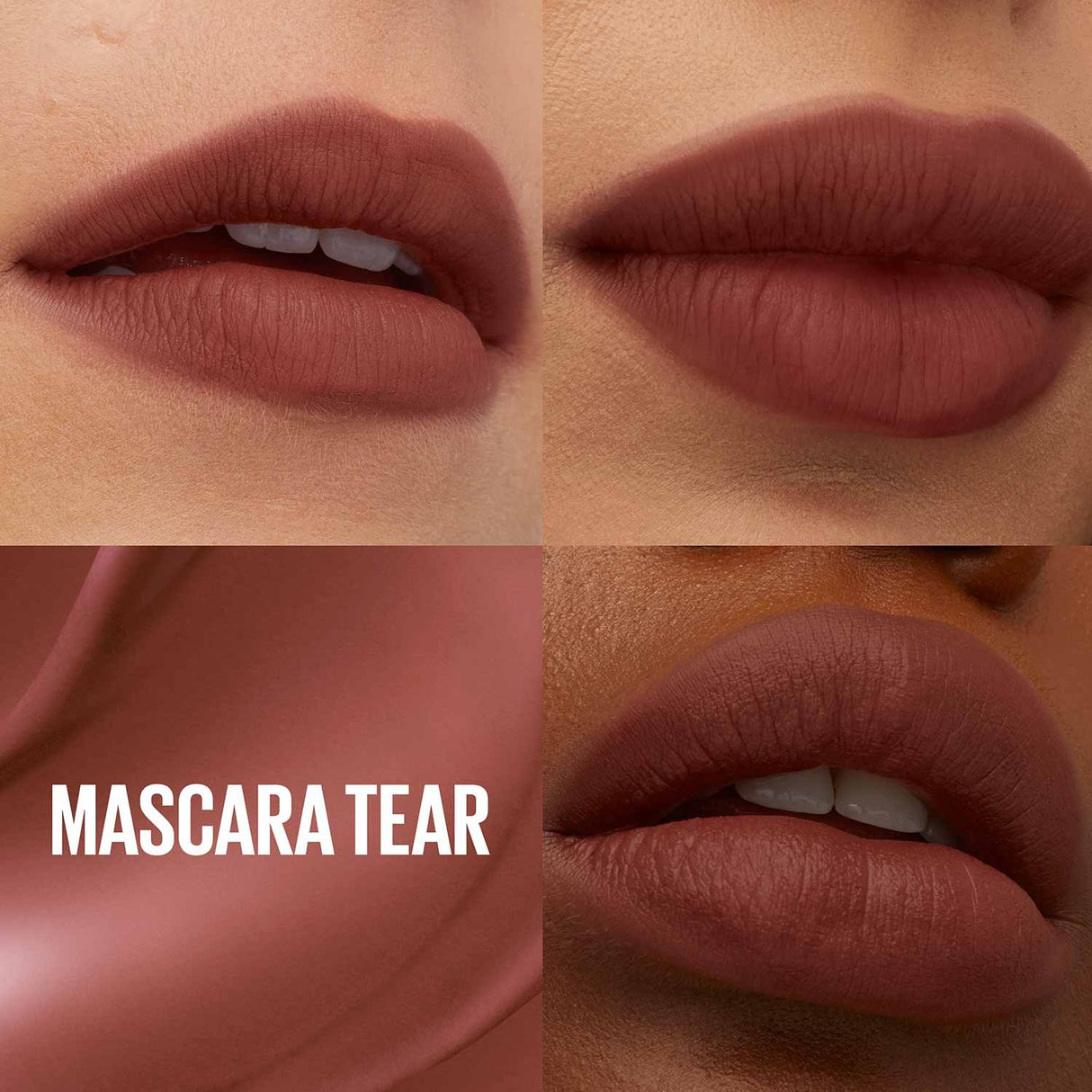 MAYBELLINE New York Super Stay Teddy Tint Liquid Lip Tint, Mascara Tear, 0.17 oz