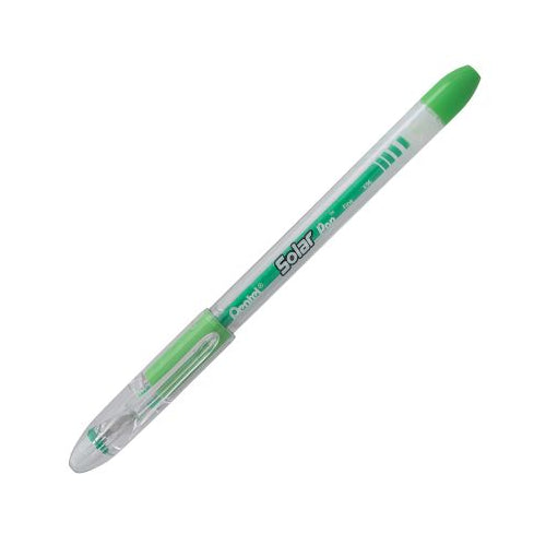 Solar Pop Neon Gel Pen, (0.6mm) Medium Line, Lime Green Ink