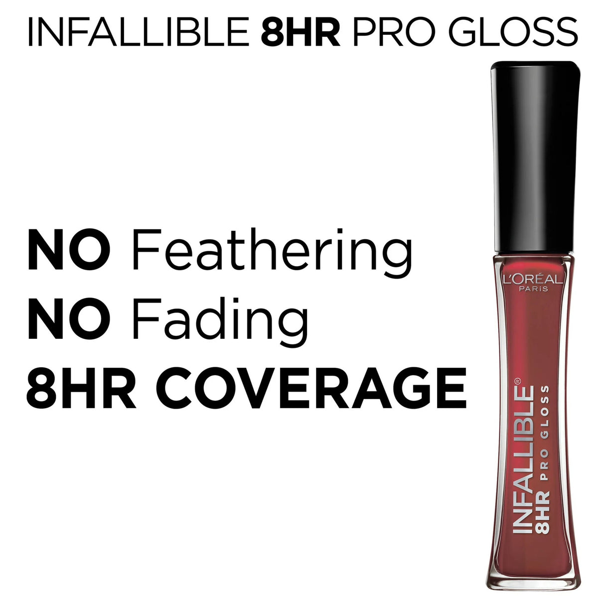 L'Oreal Paris Infallible 8 Hour Pro Lip Gloss, hydrating finish, Coral Sands, 0.21 fl. oz.