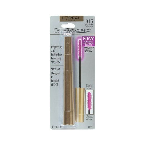 L'Oreal Paris Telescopic Original Washable Intense Lengthening Mascara, Black Brown, 0.27 fl. oz.