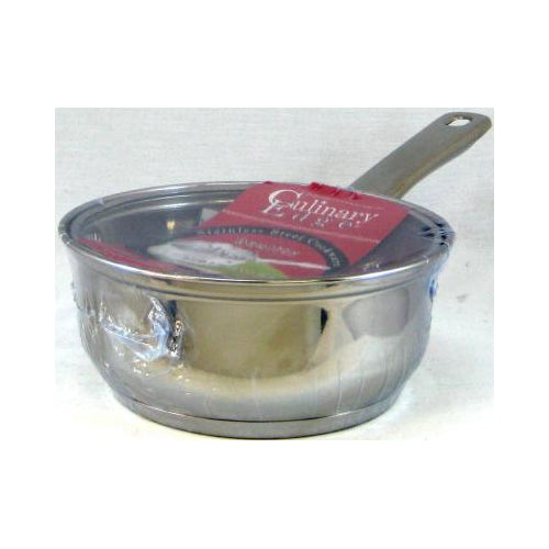 SAUCEPAN FNT 1QT SS GLASS COVR