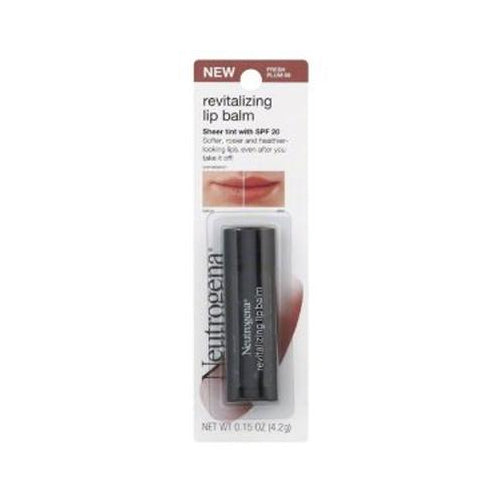 Neutrogena Revitalizing Tinted Lip Balm, SPF 20, Fresh Plum 60, .15 oz