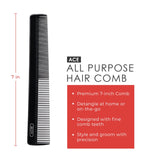 ACE 7" All Purpose Comb - Black-013114612861-LR-72819-2-LR eShop