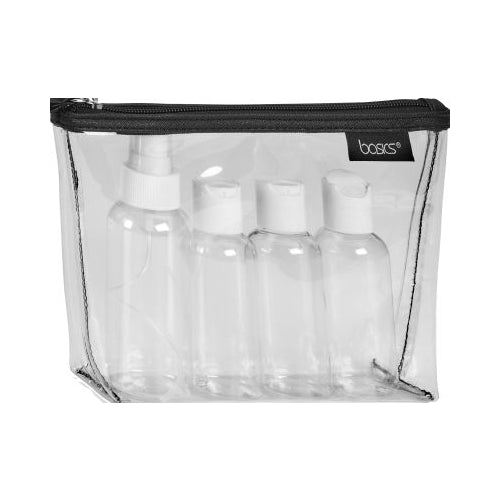 Allegro Clear Purse Kit w/TSA Bottles Black Clear Purse Kit