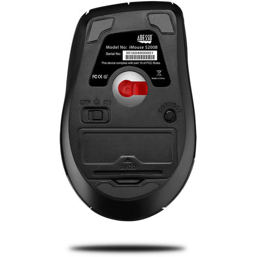 Adesso iMouse S200B Bluetooth Ergo Mini Scroll Mouse - Black-783750007504-LR-340806-4-LR eShop