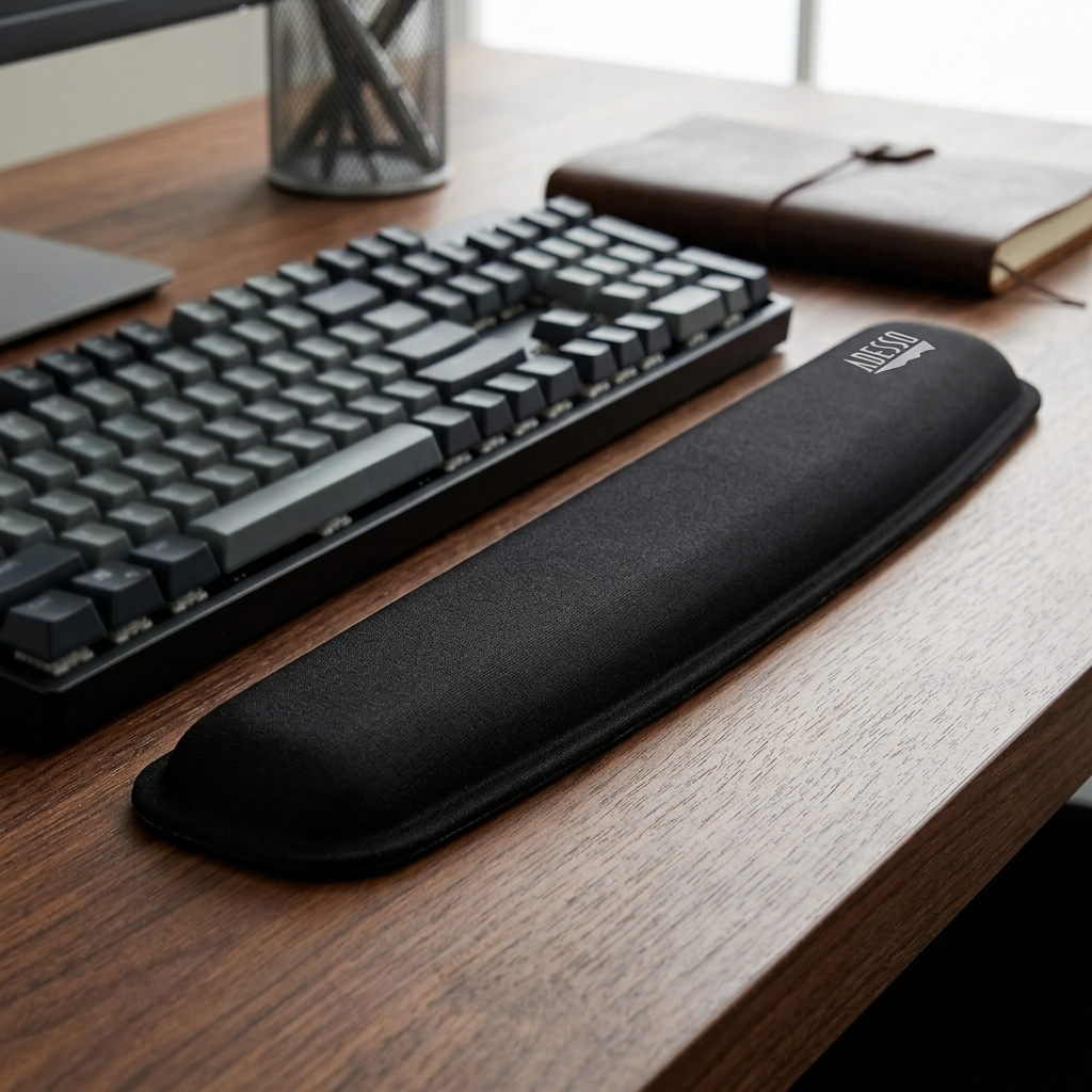 Adesso TRUForm Memory Foam Keyboard Wrist Rest - Black-783750009225-LR-335793-3-LR eShop