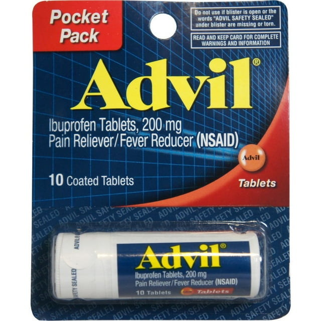 Advil Pain Reliever and Fever Reducer Tablet Vial, 10 Coated Tablets - Carded-305730151108-LR-226970-1-LR eShop