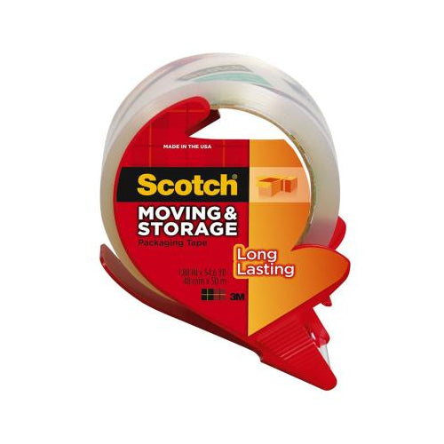 3M Scotch Long Lasting Moving and Storage Tape Dispenser  1.88  X38.2 yd.