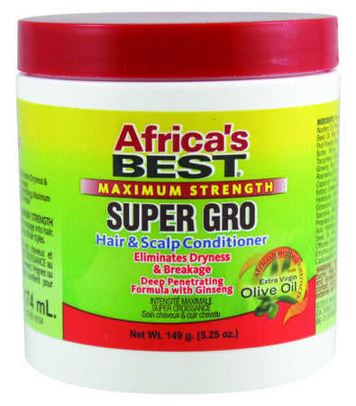 Africa's Best Super Gro Hair & Scalp Conditioner - Maximum Strength, 5.25 oz-034285502041-LR-237312-1-LR eShop