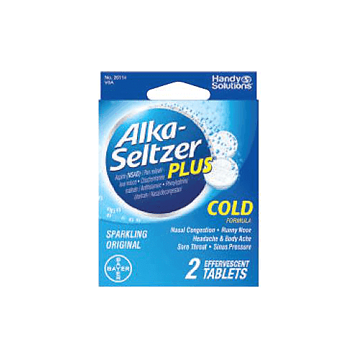 Alka-Seltzer Plus Cold - Sparkling Original, 2 tablets-024291261148-LR-295455-1-LR eShop