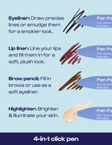 alleyoop Pen Pal 4-in-1 Eye, Brow, Lip & Highlight Pen - Berry Busy-850042307564-LR-359610-4-LR eShop