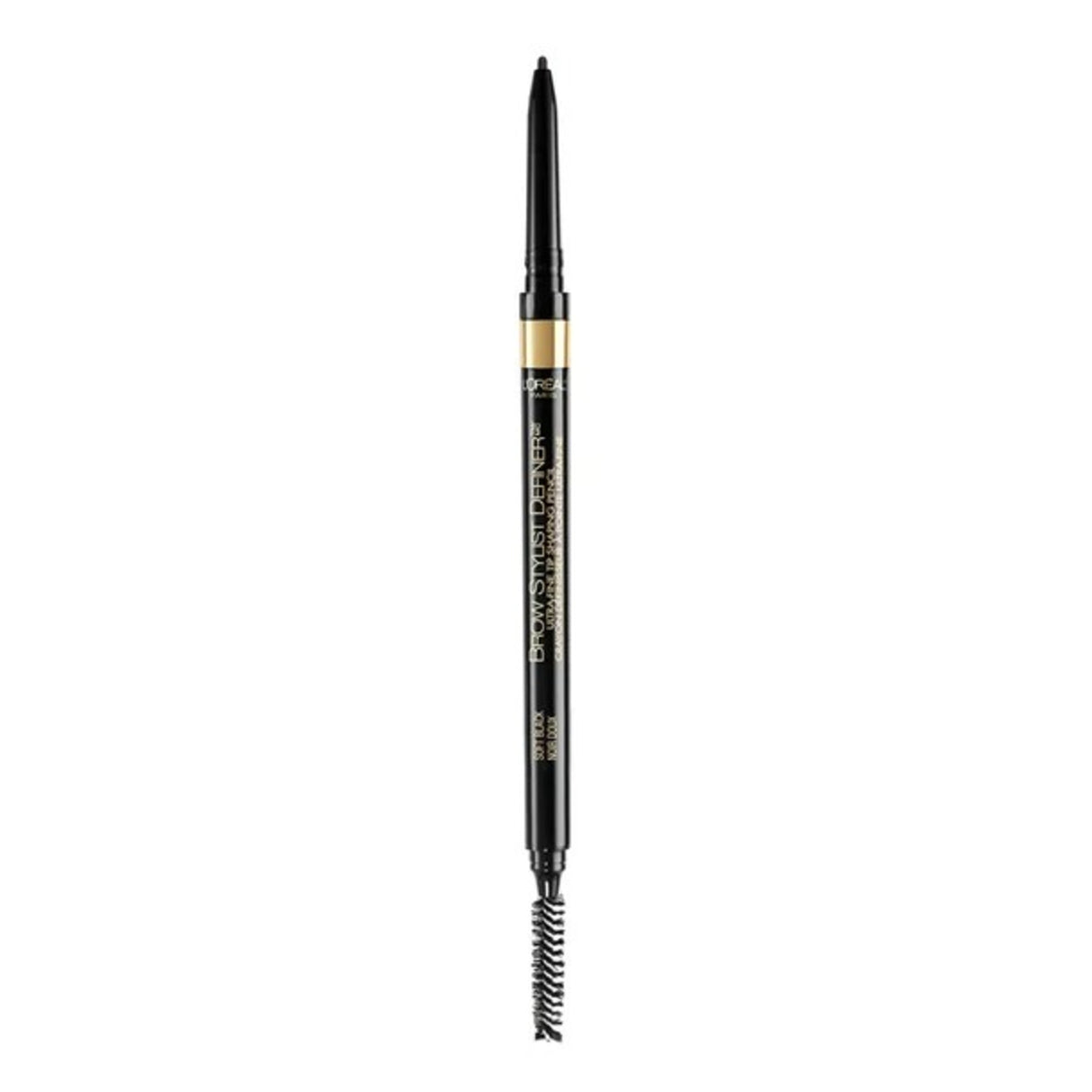 L'Oreal Paris Brow Stylist Definer Waterproof Eyebrow Mechanical Pencil, Soft Black, 0.003 oz.