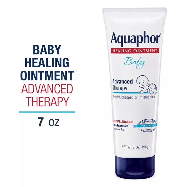 Aquaphor Baby Healing Ointment Advanced Therapy Skin Protectant for Dry Skin and Diaper Rash Ointment, 7 oz-072140019464-LR-356104-9-LR eShop