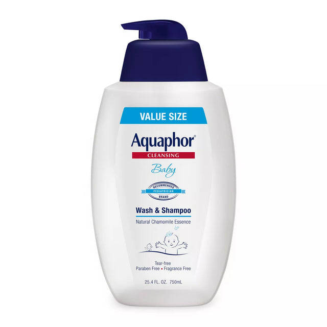 Aquaphor Baby Wash and Shampoo - Unscented, 25.4 oz-072140021085-LR-356105-1-LR eShop