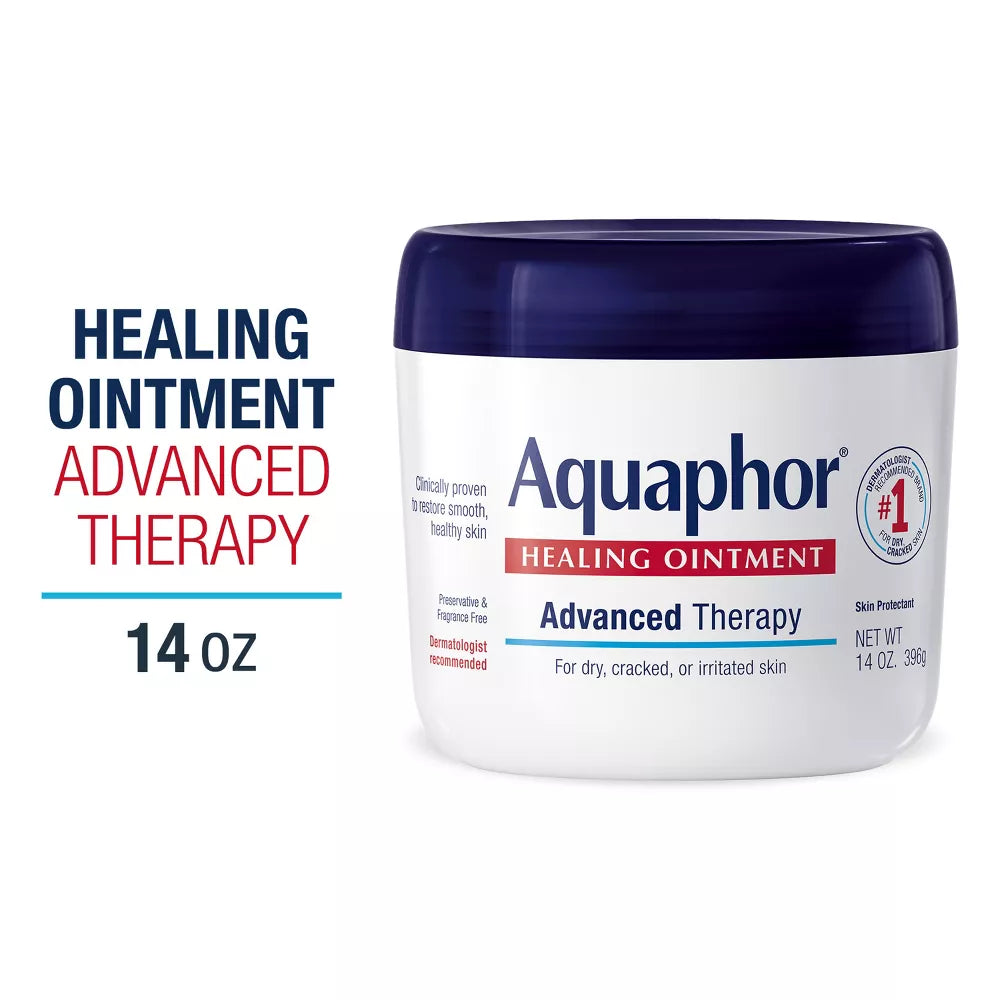 Aquaphor Healing Ointment Skin Protectant Advanced Therapy Moisturizer - Unscented, 14 oz-072140636081-LR-288045-14-LR eShop