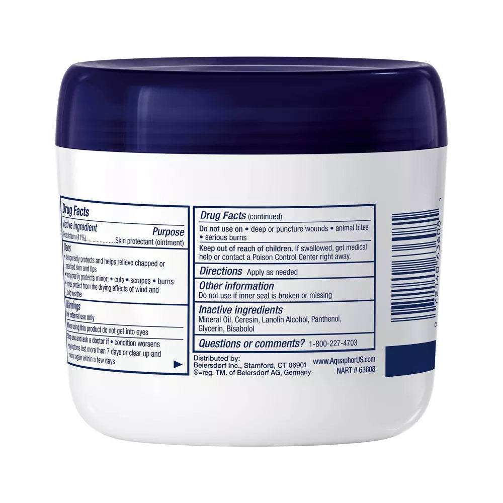 Aquaphor Healing Ointment Skin Protectant Advanced Therapy Moisturizer - Unscented, 14 oz-072140636081-LR-288045-2-LR eShop
