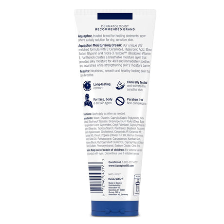 Aquaphor Moisturizing Cream, 8 Oz Tube-072140043193-LR-364919-2-LR eShop