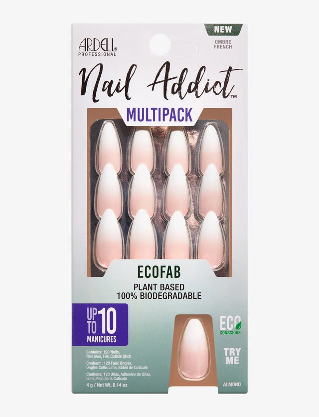 Ardell Nail Addict EcoFab Artificial Nail Set - Ombre French Multipack-074764366795-LR-347099-1-LR eShop