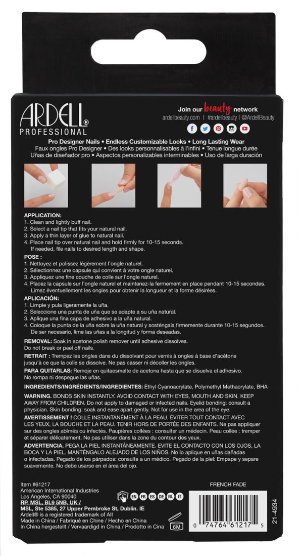 Ardell Nail Addict False Nails - French Fade-074764612175-LR-361327-7-LR eShop