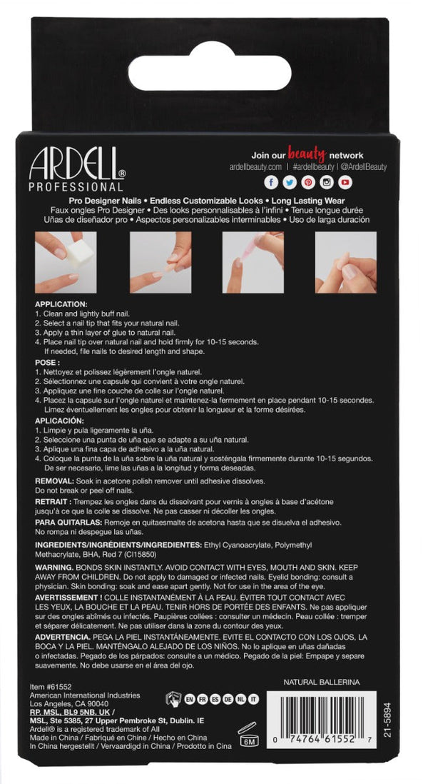 Ardell Nail Addict False Nails - Natural Ballerina-074764615527-LR-361328-6-LR eShop