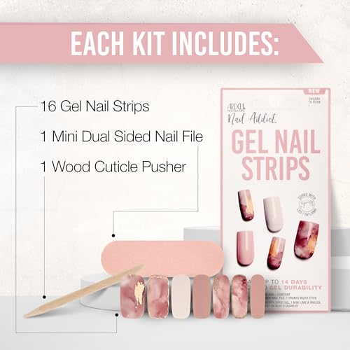 Ardell Nail Addict Gel Nail Strips Set - Cheers to Rosé-074764379993-LR-356609-6-LR eShop