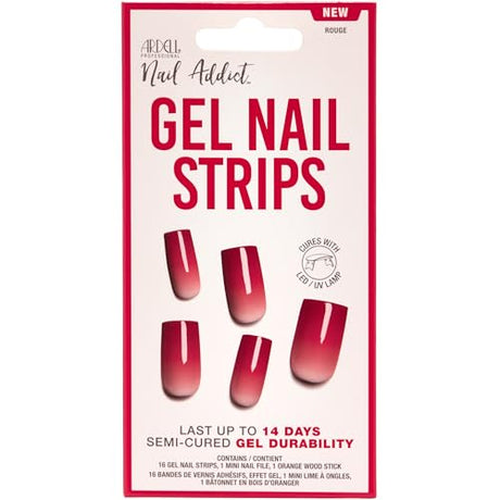 Ardell Nail Addict Gel Nail Strips Set - Rouge-074764379115-LR-356583-1-LR eShop