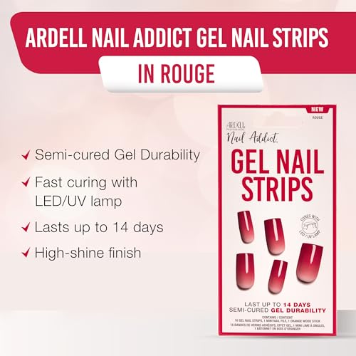 Ardell Nail Addict Gel Nail Strips Set - Rouge-074764379115-LR-356583-6-LR eShop