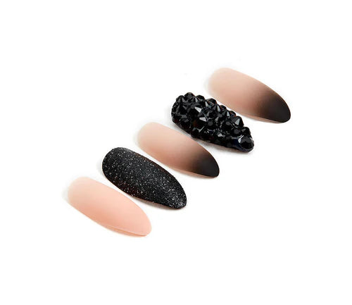Ardell Nail Addict Premium Artificial Nail Set - Black Stud & Pink Ombre-074764758866-LR-338506-2-LR eShop
