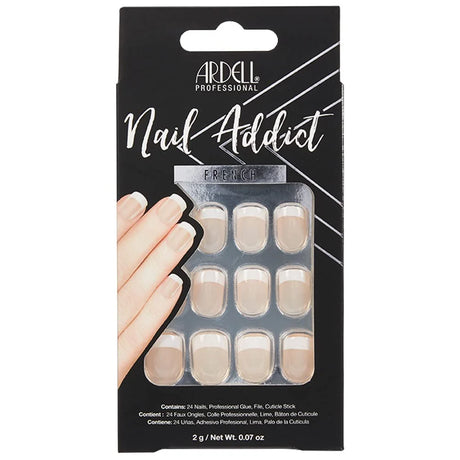 Ardell Nail Addict Premium Artificial Nail Set - Classic French-074764664266-LR-352991-1-LR eShop