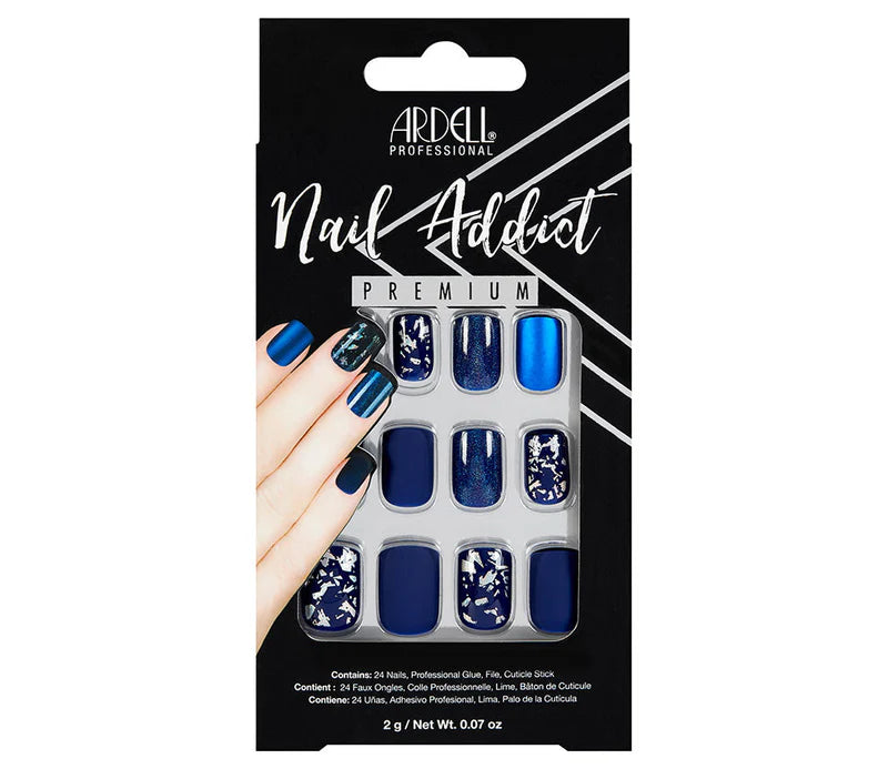 Ardell Nail Addict Premium Artificial Nail Set - Matte Blue-074764758910-LR-338510-1-LR eShop
